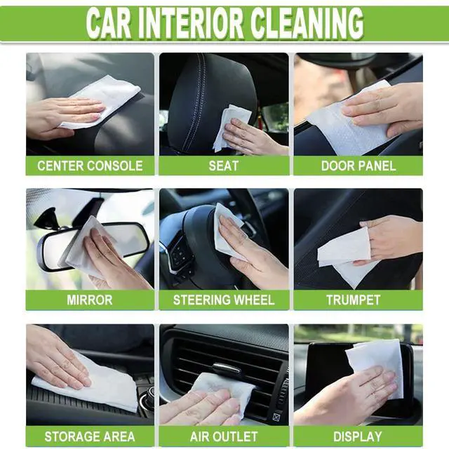Alt view image 4 of 7 - All Purpose Car and Home Cleaning Wipes, Electronic Wipes, 3in1 Leather Cleaner Wipes