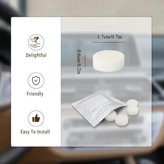 Alt view image 3 of 6 - 32pcs Honey Peach Car Air Freshener Refill Fragrance Tablets