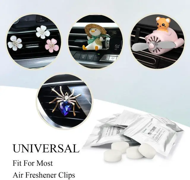 Alt view image 6 of 6 - 32pcs Honey Peach Car Air Freshener Refill Fragrance Tablets