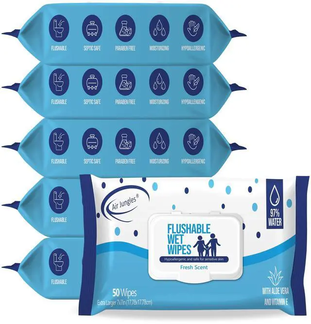 Alt view image 6 of 7 - Toilet Odor Eliminator Spray Lavender Scent, and Flushable Wet Wipes 6 Packs