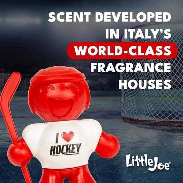 Alt view image 4 of 4 - Little Joe 96427-6PK I Love Hockey New Car Scent Car Air Freshener Vent Clip, Fights Odors for up to 45 Days, Long-Lasting Freshness, Cute Car Odor Eliminator, Red, Pack of 6