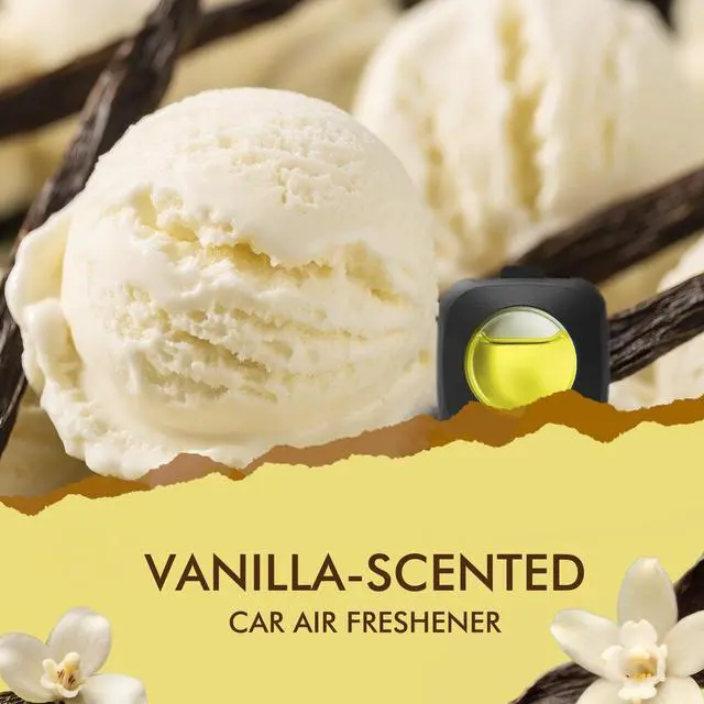 Alt view image 2 of 7 - Car Air Fresheners, Vanilla, 6-Pack, 4ml Each, Odor Eliminator