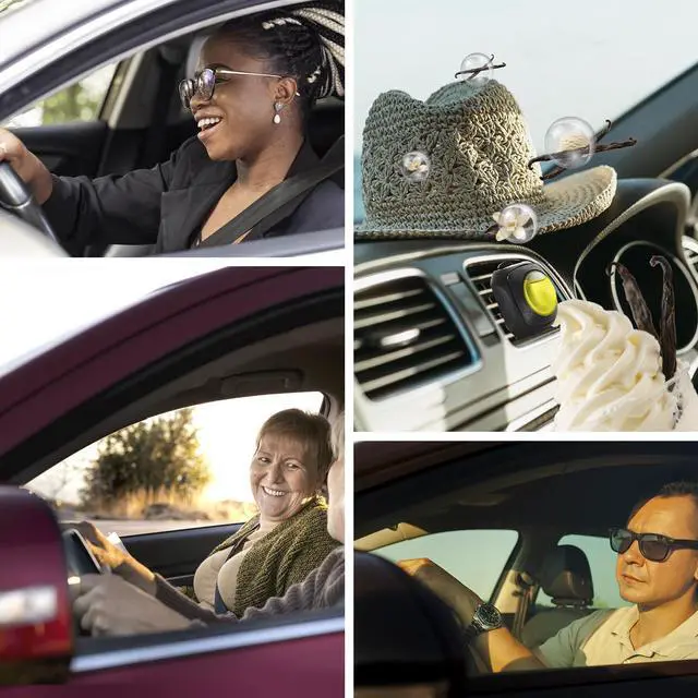 Alt view image 7 of 7 - Car Air Fresheners, Vanilla, 6-Pack, 4ml Each, Odor Eliminator