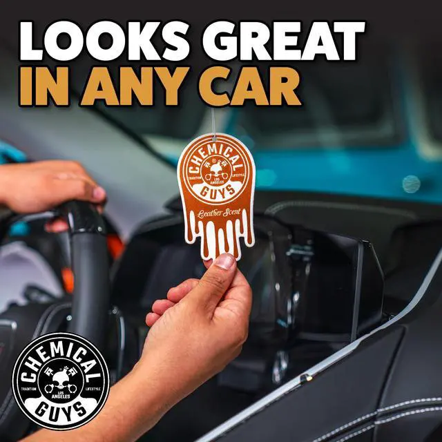 Alt view image 4 of 4 - Hanging Air Fresheners, Leather Scent, 12 Pack, for Cars | Twelve hanging fresheners fill cars, home and garage with a rich leather scent while neutralizing odors