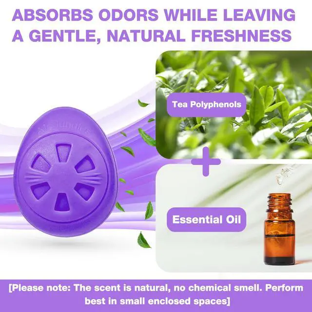 Alt view image 2 of 6 - Shoe Deodorizer Balls 12 Ct, Lavender Scent | Odor Remover Balls for Sneakers, Gym Bags, Lockers, Closets, Hampers, and Drawers, Essential Oil Provides Natural Freshness