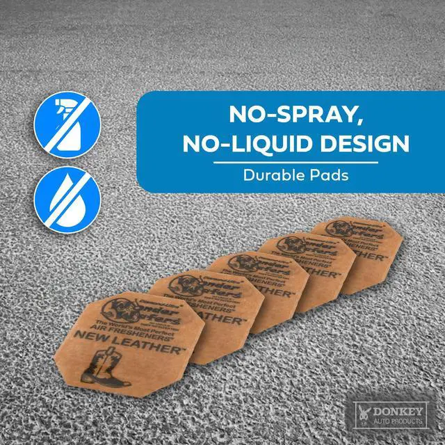 Alt view image 3 of 7 - Wonder Wafers - Diamond-Ultra Scented Car Air Fresheners - Individually Wrapped (15 Per Pack) (New Leather)