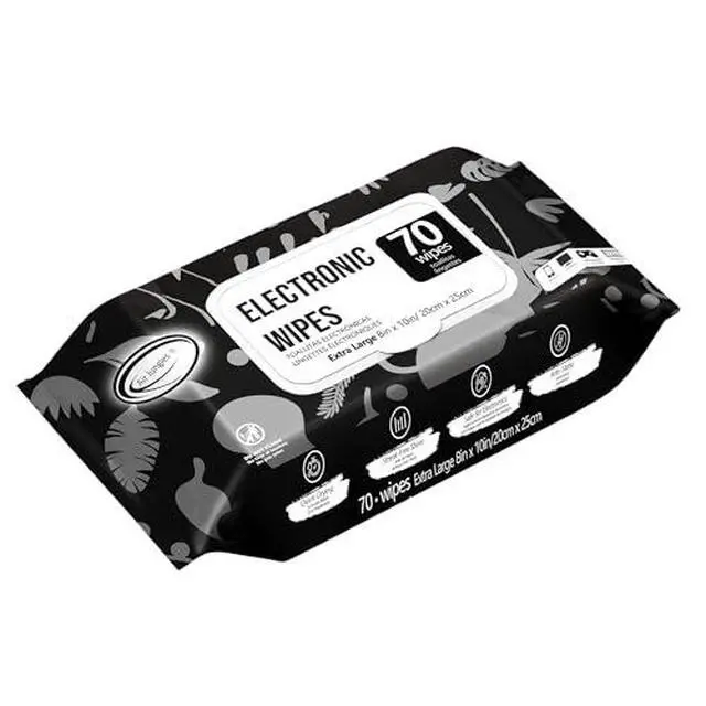 Alt view image 2 of 6 - Bundle Electronic Wipes Screen Cleaner 70 Count, and Wood Cleaner Wipes 70 Count, XL 8in x 10in
