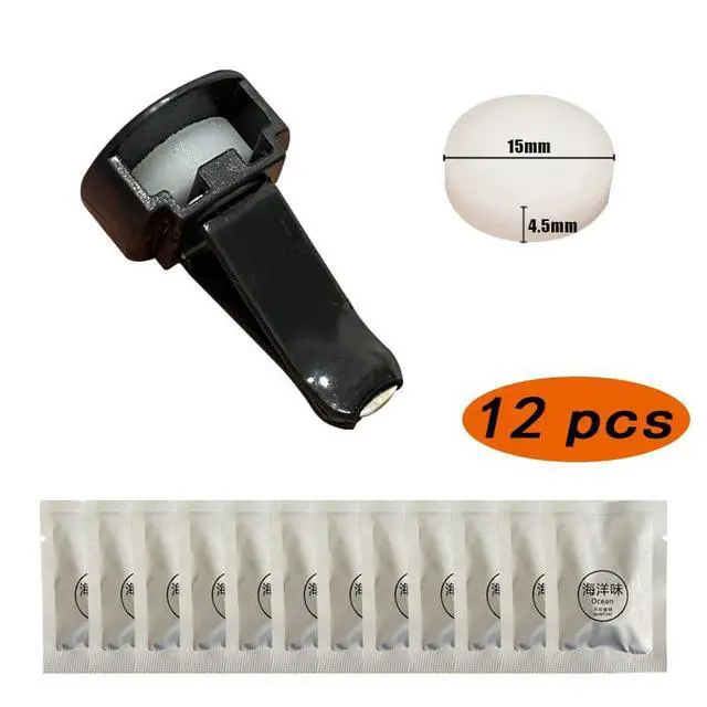 Alt view image 2 of 3 - Car Air Vent Clip Freshener Refills Solid Fragrance Pads,Ocean Scent,12Pack | Solid Fragrance, Replacement Pads,For Car Air Vent Clip Solid fragrance replacement pad