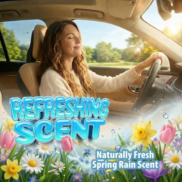 Alt view image 4 of 7 - Little Duck 96633 Spring Rain Car Air Freshener Vent Clip Provides Long-Lasting Freshness in a Compact Design, Fights Odors for up to 45 Days, Fun Car Odor Eliminator, Non-Toxic, Pack of 1