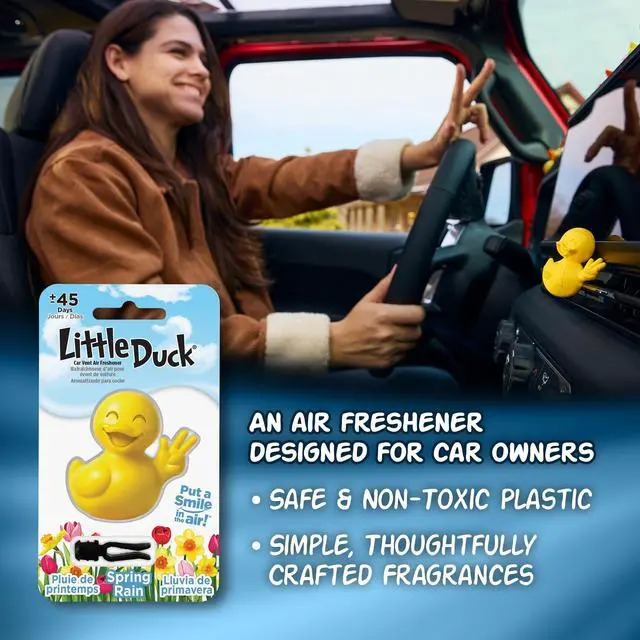 Alt view image 6 of 7 - Little Duck 96633 Spring Rain Car Air Freshener Vent Clip Provides Long-Lasting Freshness in a Compact Design, Fights Odors for up to 45 Days, Fun Car Odor Eliminator, Non-Toxic, Pack of 1