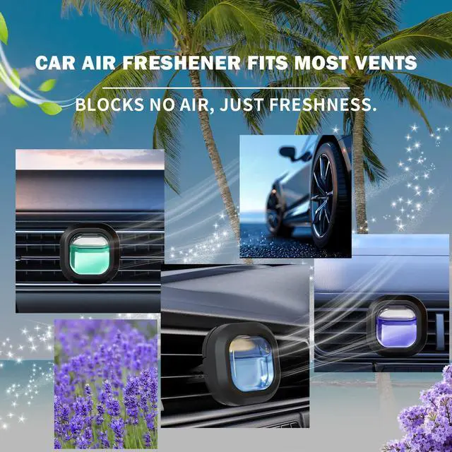 Alt view image 5 of 7 - Car Air Freshener Vent Clips, 3 Vent Clips &12 Refills, | New Car, Lavender, Sea Breeze Scent, Auto Fresheners for Men Women, Automotive Air Fresheners for Car Odor Eliminator