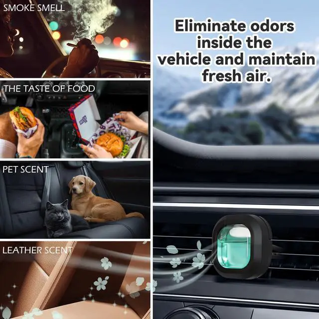 Alt view image 6 of 7 - Car Air Freshener Vent Clips, 3 Vent Clips &12 Refills, | New Car, Lavender, Sea Breeze Scent, Auto Fresheners for Men Women, Automotive Air Fresheners for Car Odor Eliminator