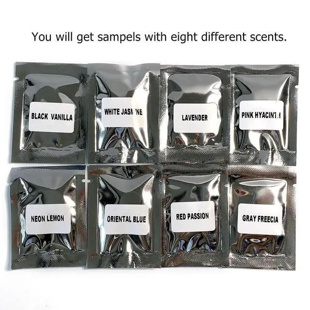 Alt view image 3 of 6 - 8 Pack Car Air Vent Clip Freshener Refills Solid Fragrance Replacement Pads with 8 Sample scents (2 pcs per pack, 16 count)