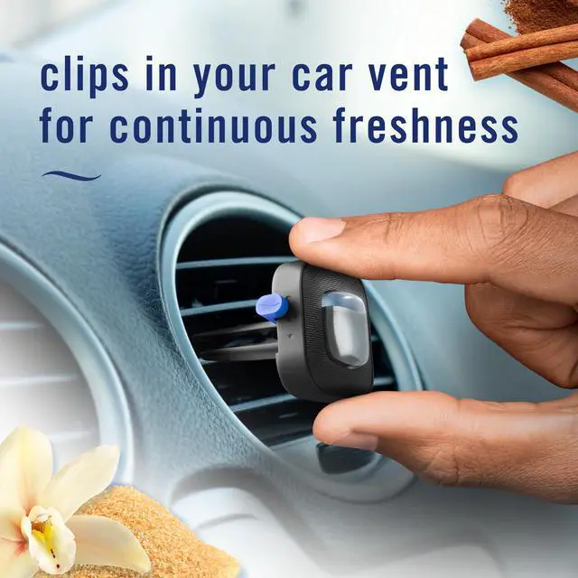 Alt view image 5 of 7 - Car Air Freshener, Odor-Fighting Automotive Vent Clip, Scented Car Accessories, Long Lasting for Strong Odors, Cinnamon Sugar Cookie Scent, 4 Count