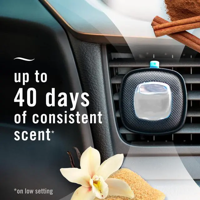 Alt view image 4 of 7 - Car Air Freshener, Odor-Fighting Automotive Vent Clip, Scented Car Accessories, Long Lasting for Strong Odors, Cinnamon Sugar Cookie Scent, 4 Count