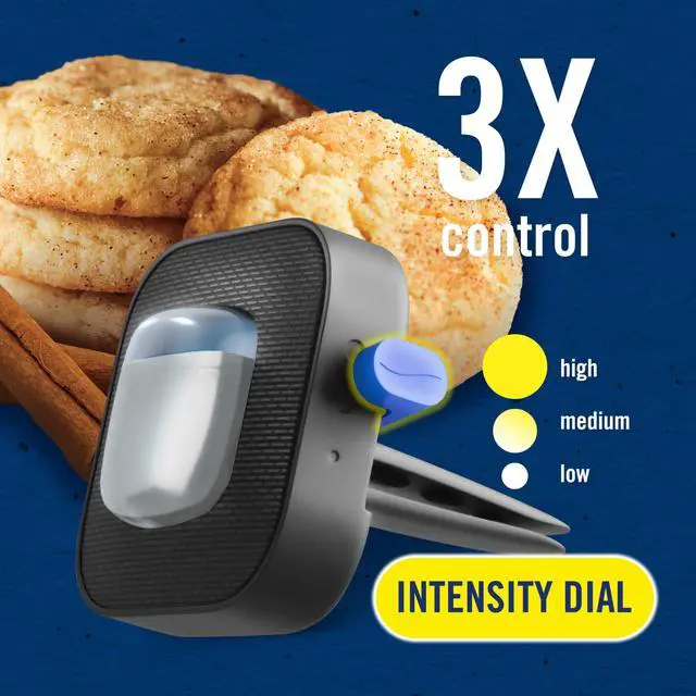 Alt view image 6 of 7 - Car Air Freshener, Odor-Fighting Automotive Vent Clip, Scented Car Accessories, Long Lasting for Strong Odors, Cinnamon Sugar Cookie Scent, 4 Count