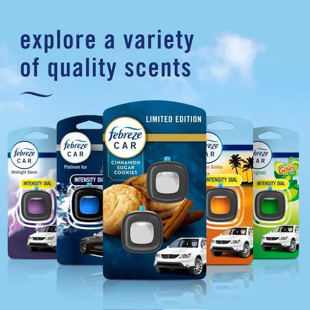 Alt view image 7 of 7 - Car Air Freshener, Odor-Fighting Automotive Vent Clip, Scented Car Accessories, Long Lasting for Strong Odors, Cinnamon Sugar Cookie Scent, 4 Count