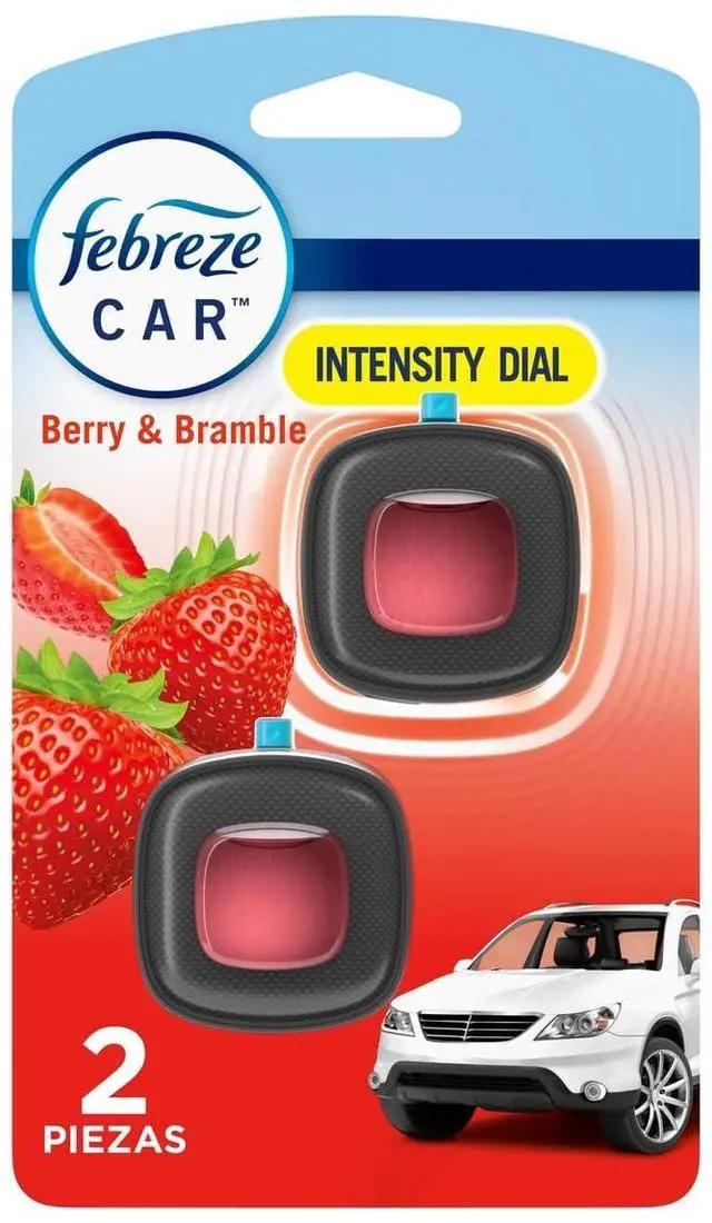 Main image of Car Air Freshener Vent Clip Berry & Bramble Scent, .06 oz. Car Vent Clip, 2 Count