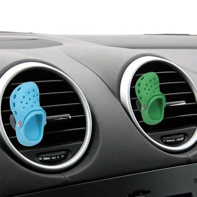 Alt view image 6 of 7 - Refillable Shoes Car Air Freshener for Women, 4 PCS Fun Car Air Freshener Vent Clips Accessories Cute for Car (12 PCS Fragrance Pads)