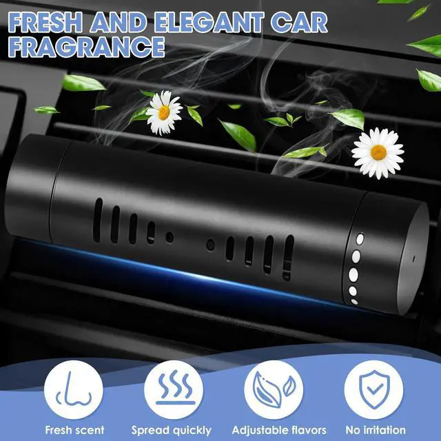Alt view image 5 of 7 - 2 Pcs Car Air Essential Oil Diffuser Vent Clip Set (Black)