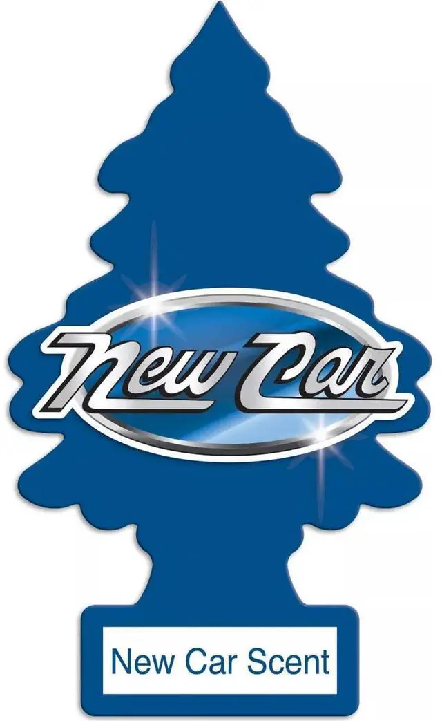 Main image of Car Air Freshener | Hanging Paper Tree for Home or Car | New Car Scent | 2 Pack