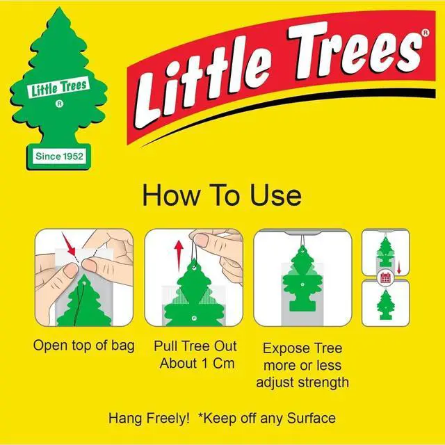 Alt view image 6 of 7 - Car Air Freshener | Hanging Paper Tree for Home or Car | New Car Scent | 2 Pack
