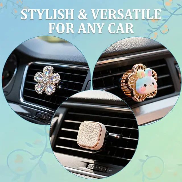 Alt view image 4 of 7 - 100 PCS Car Air Freshener Refill Felt Pads White Unscented Essential Oil Perfumes Refill Pads Car Air Fresheners Clip Cars Diffuser Airs Fresheners Replacement Pad for Custom Fragrance Cars Use(17 mm)