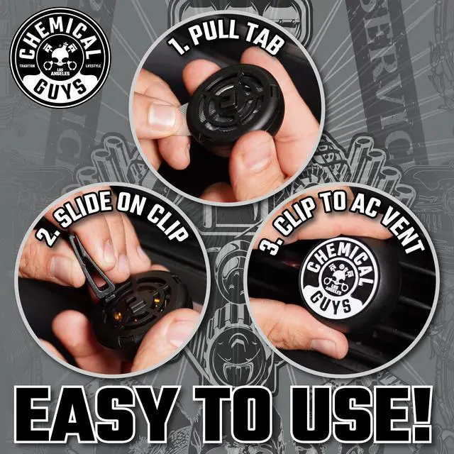 Alt view image 7 of 7 - Black Frost Vent Clip Air Fresheners, 5 Pack, Cars & Home | Airflow pushes the aroma through the whole car in seconds, and each clip hides out of sight behind the dash