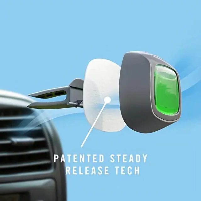 Alt view image 3 of 7 - Car Air Fresheners, Linen & Sky, Odor Fighter for Strong Odors Car Vent Clips (2 Count)