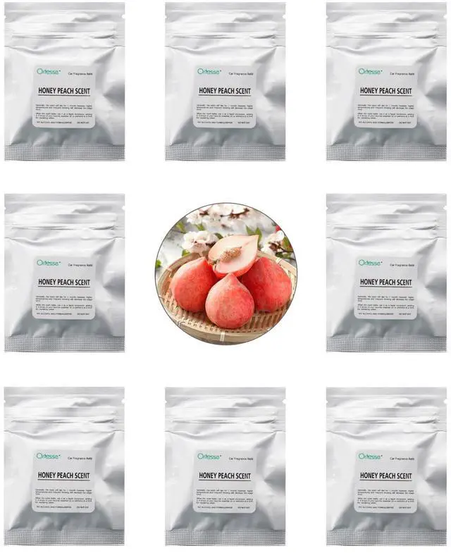 Main image of 32pcs Honey Peach Car Air Freshener Refill Fragrance Tablets