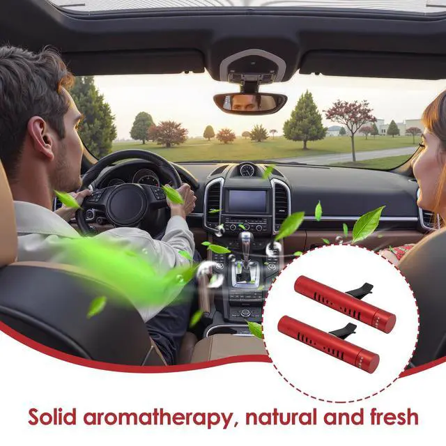 Alt view image 6 of 7 - 2 Pcs Car Air Essential Oil Diffuser Vent Clip Set (Red) | Premium Aluminum Air Freshener Diffuser with 12 Pcs Odorless Refill Sticks Suitable for Cars, Office, Kitchen, and Bedroom