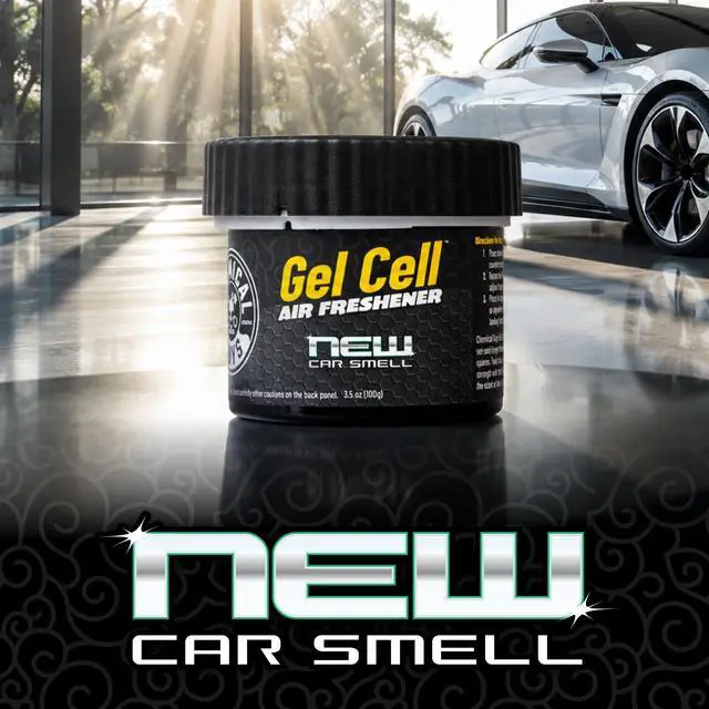 Alt view image 2 of 6 - New Car Scent Gel Can Air Freshener, Vent Control, 3 Pack | Dial each up for a strong hit or down to a hint; spill-proof gel lasts for weeks and won't leak in summer heat