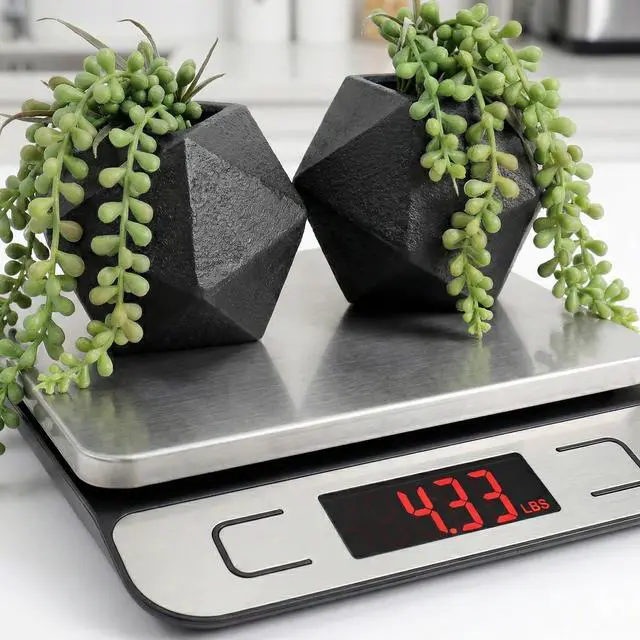 Alt view image 2 of 7 - Cast Iron Bookends Set of 2, Geometric Heavy Duty, Matte Black | Weighted 4.3 lb non-skid metal spheres with faux string-of-pearls, sturdy support for shelves, home, office & library decor