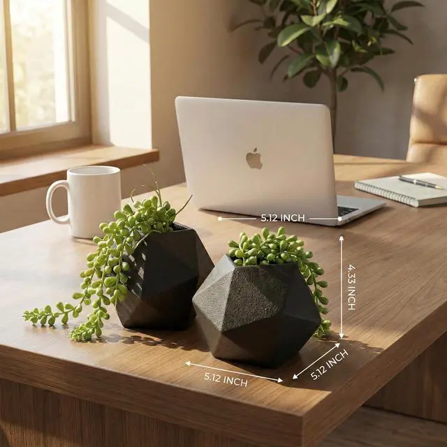Alt view image 6 of 7 - Cast Iron Bookends Set of 2, Geometric Heavy Duty, Matte Black | Weighted 4.3 lb non-skid metal spheres with faux string-of-pearls, sturdy support for shelves, home, office & library decor