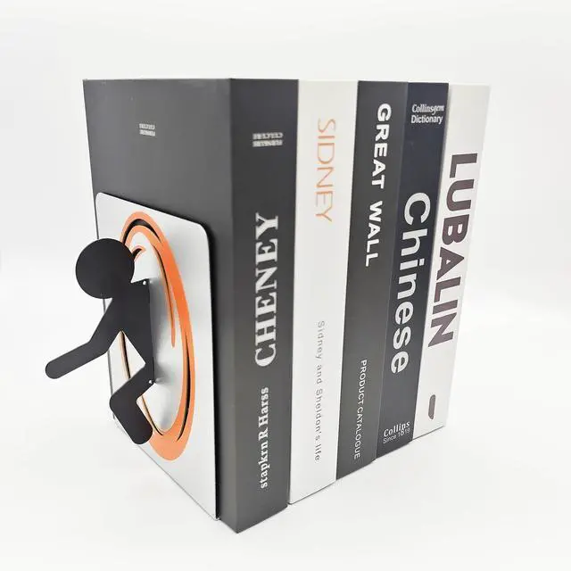 Alt view image 5 of 5 - Heavy Duty Metal Portal Bookend, Creative Gift for Game Lovers