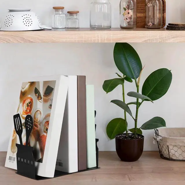 Alt view image 6 of 7 - Cookbook Bookends Cute Spoon Decorative Bookends for Kitchen | Versatile Kitchen and Home Decor, 5.9x3.9x3.9 Inch, Unique Cookbook Organizer, for Housewarming Cooking Lover Gifts
