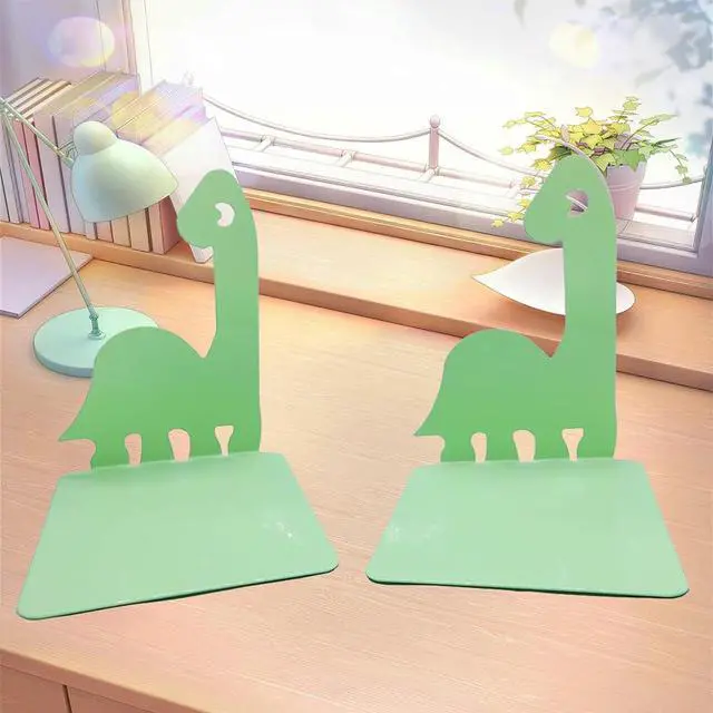 Alt view image 4 of 7 - Dinosaur Bookends, Decorative Book Ends, Stylish Book Stands for Shelves, Heavy Duty Book Holders for Home, Office Study Room, Set of 2