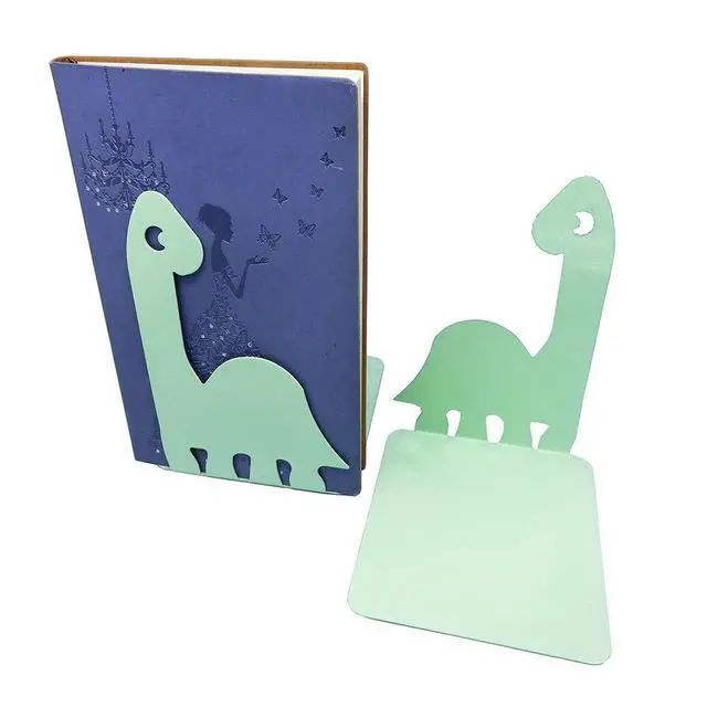 Alt view image 6 of 7 - Dinosaur Bookends, Decorative Book Ends, Stylish Book Stands for Shelves, Heavy Duty Book Holders for Home, Office Study Room, Set of 2