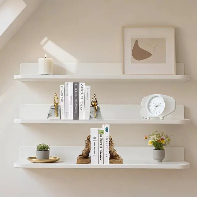 Alt view image 4 of 7 - Book Ends for Shelves to Hold Books,Heavy Duty Thinker Abstract Statue | Decorative Bookends for Home Office Bookshelf, Gift for Book Lovers,1 Pair