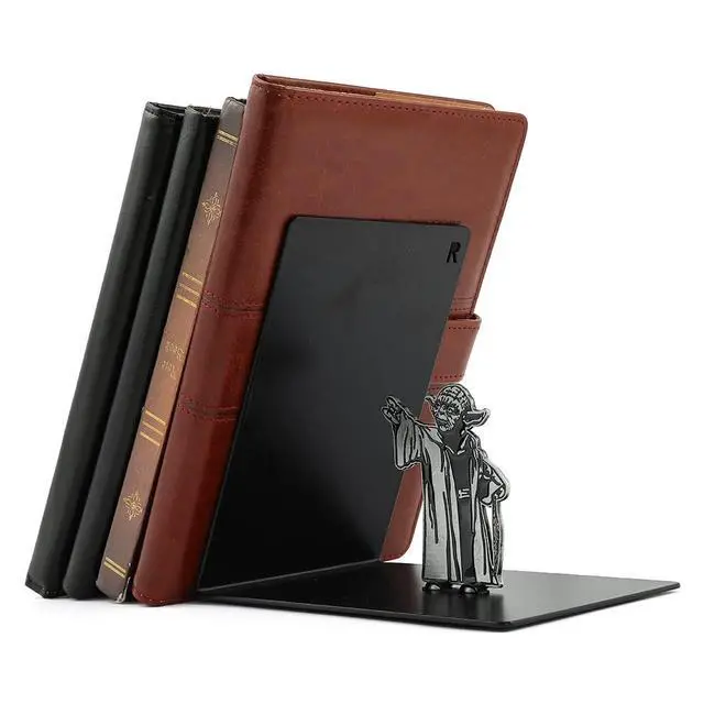 Alt view image 2 of 7 - Premium Heavy-Duty Metal Bookend - Black L-Shaped Book End | Book Supports on Office Desk, Creative Gift for Dad and Lover
