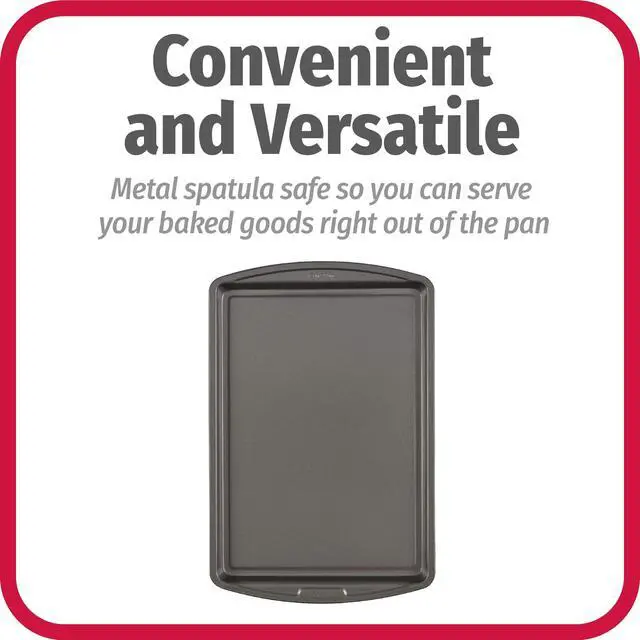 Alt view image 4 of 6 - Everyday Baking Sheet with Carbon Steel Construction & Scratch-Resistant Metal-Utensil Safe Nonstick , 9 x 13-Inch