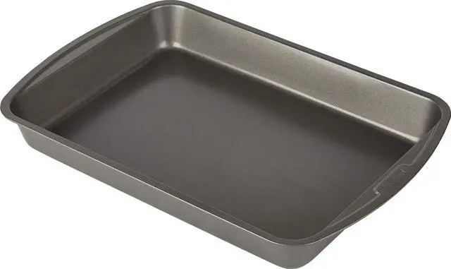 Main image of 04048 Metal Utensil Nonstick Roast Pan, Easy Clean Dishwasher Safe, 11.5 Inch x 15.5, Silver