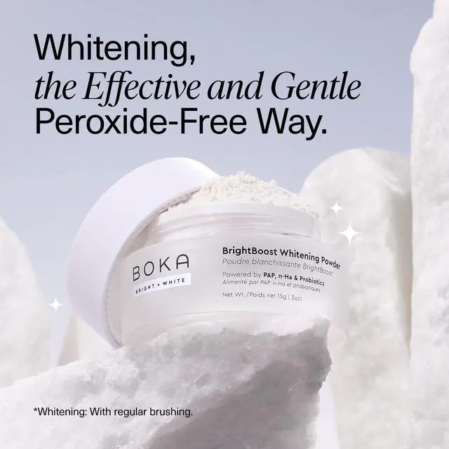 Alt view image 3 of 6 - Teeth Whitening Powder with Nano Hydroxyapatite 1pack | Toothpaste alternative for sensitive teeth, formulated with essential oils, probiotics, multivitamins, and aloe