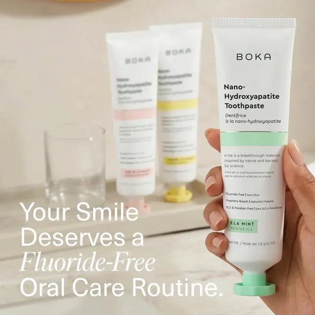 Alt view image 3 of 7 - Toothpaste - Fluoride Free Toothpaste, Nano Hydroxyapatite Toothpaste | Appropriate for Sensitive Teeth - Adult Oral Care - Ela Mint, Coco Ginger, Lemon Lavender - 4 Oz, 3PK