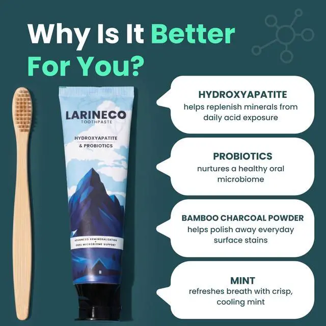 Alt view image 2 of 7 - Nano Hydroxyapatite Toothpaste - Hydroxyapatite Remineralizing Toothpaste, Sulfate Free, Fluoride Enamel Support, Chamomile Myrrh Gum Care, Gentle Whitening, Sensitive Teeth, Mint, 4 fl oz