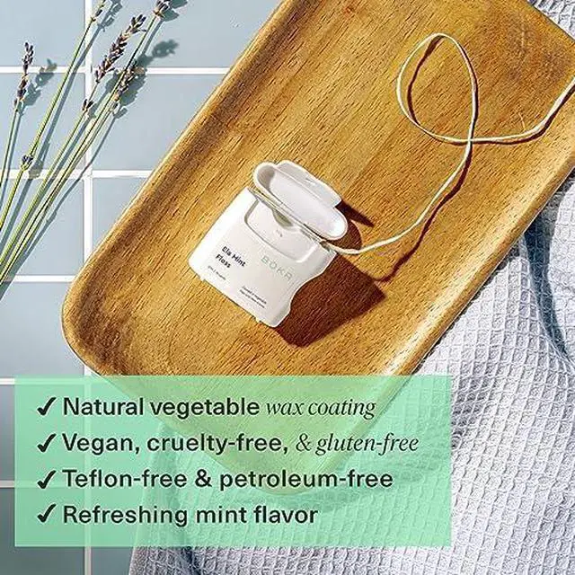 Alt view image 6 of 7 - Sensitive Toothpaste - Fluoride Free, 5% Potassium Nitrate, Nano Hydroxyapatite, 4oz with Boka Ela Mint Expandable Woven Dental Floss