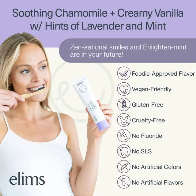 Alt view image 5 of 7 - 10% Nano-Hydroxyapatite Toothpaste, Fluoride Free, Lavender Mint, 4oz | Fluoride-Free, With Baking Soda, Whitening, Helps Reduce Sensitivity, SLS-Free, For Adults & Kids