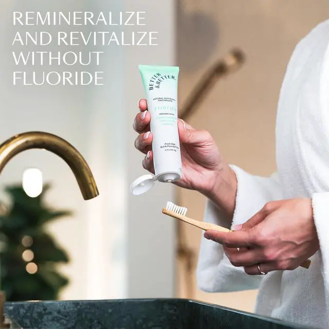 Alt view image 3 of 7 - Fortify | Hydroxyapatite Toothpaste | Remineralize Enamel with Vitamin D3 & Calcium | Fluoride-Free, SLS-Free | Natural Whitening | Fresh Mint | 3.4oz