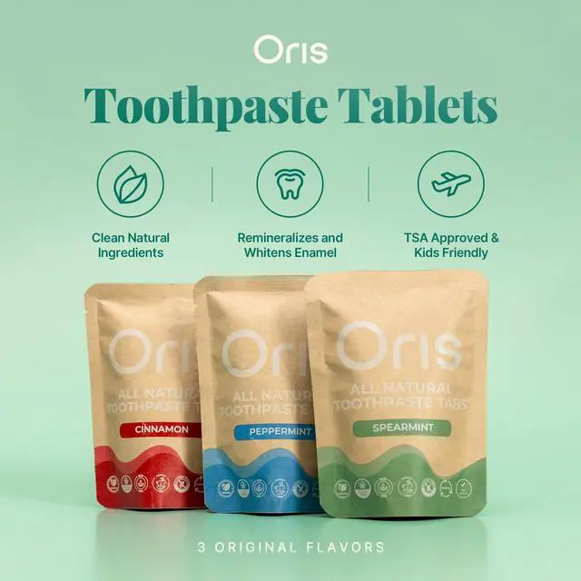 Alt view image 5 of 6 - Natural Toothpaste Tablets - Hydroxyapatite Toothpaste Tablets for Enamel Remineralization, Kid-Friendly Tooth Tabs for Brushing Teeth & Travel-Ready - 62ct (Spearmint)
