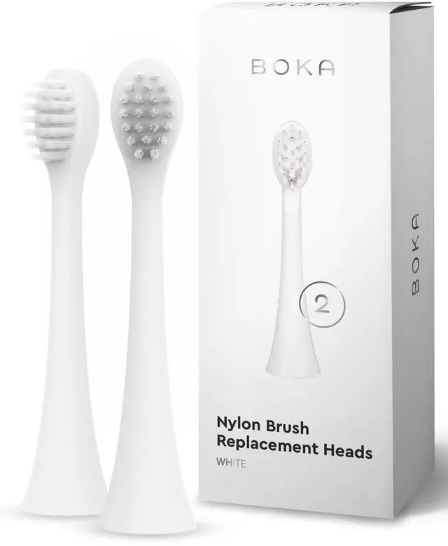 Main image of Kids Sonic Electric Toothbrush Replacement Heads 2pack | Food grade silicone bristles for deep cleaning, dentist recommended kids oral care, 2 pack replacement heads only.